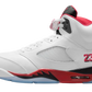 Air Jordan 5 Fire Red "Black Tongue"