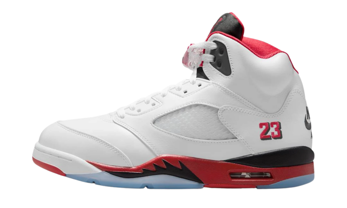 Air Jordan 5 Fire Red "Black Tongue"
